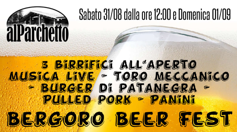 Festa della birra al Parchetto di Fagnano Olona il 31 Agosto e 1 Settembre: 3 Birrifici